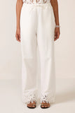Emmie Embroidered Wide Leg Pant