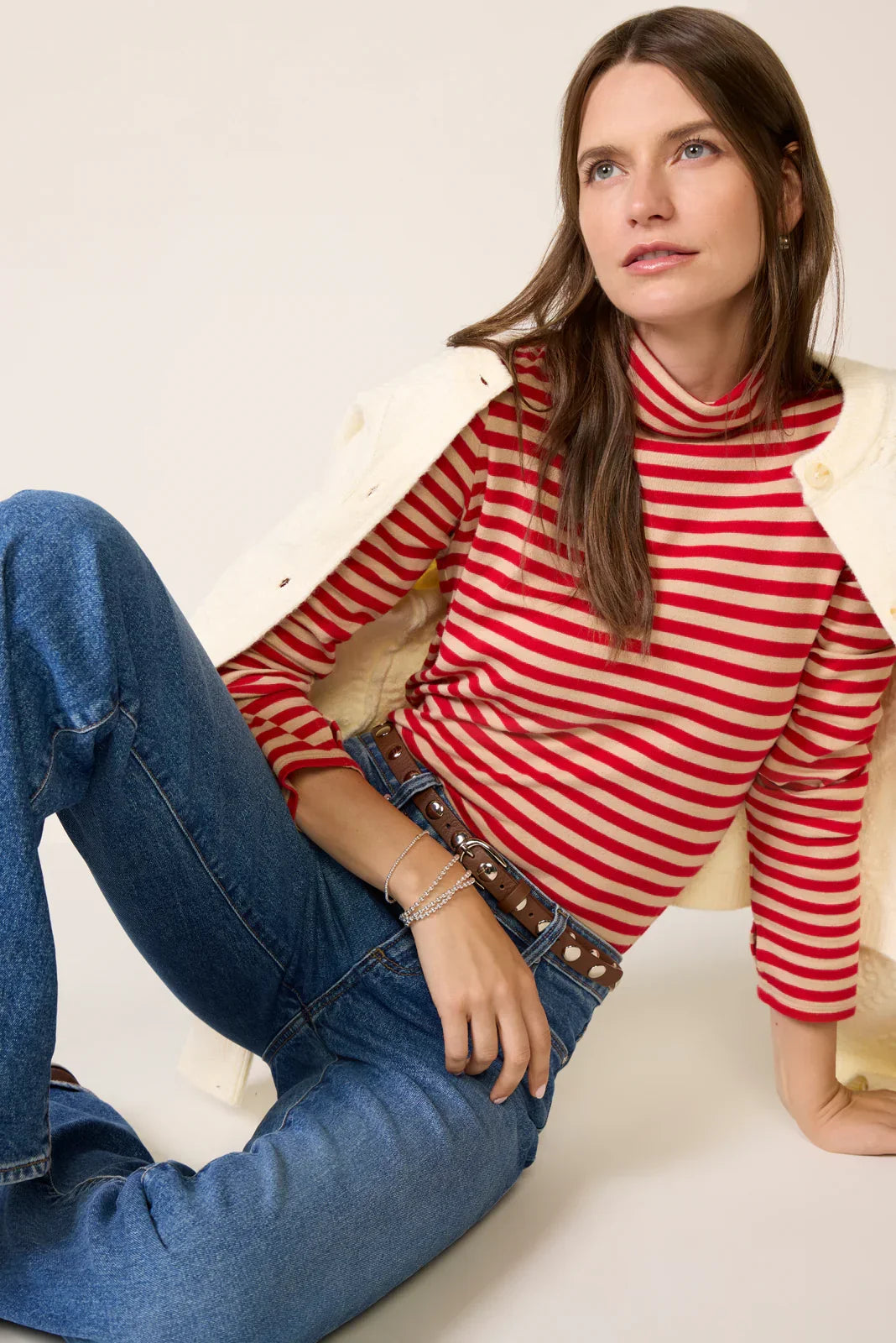 Feather Cloud Layering Turtleneck
