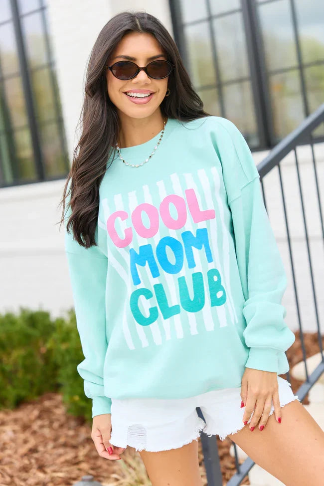 Cool Mom Club Mint Graphic Sweatshirt