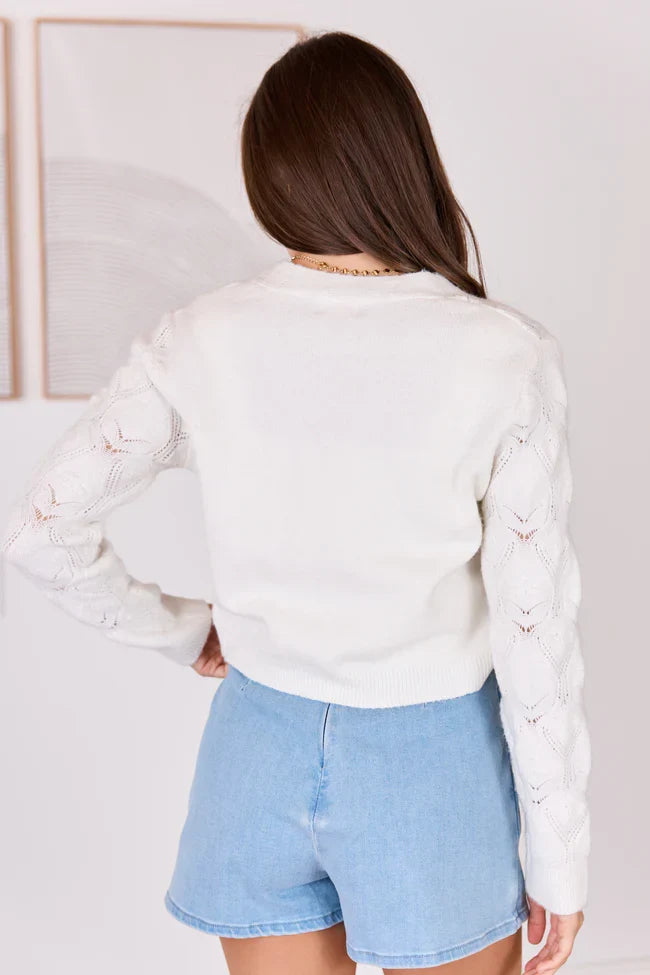 Kaitlyn Flower Embroidered Cardigan