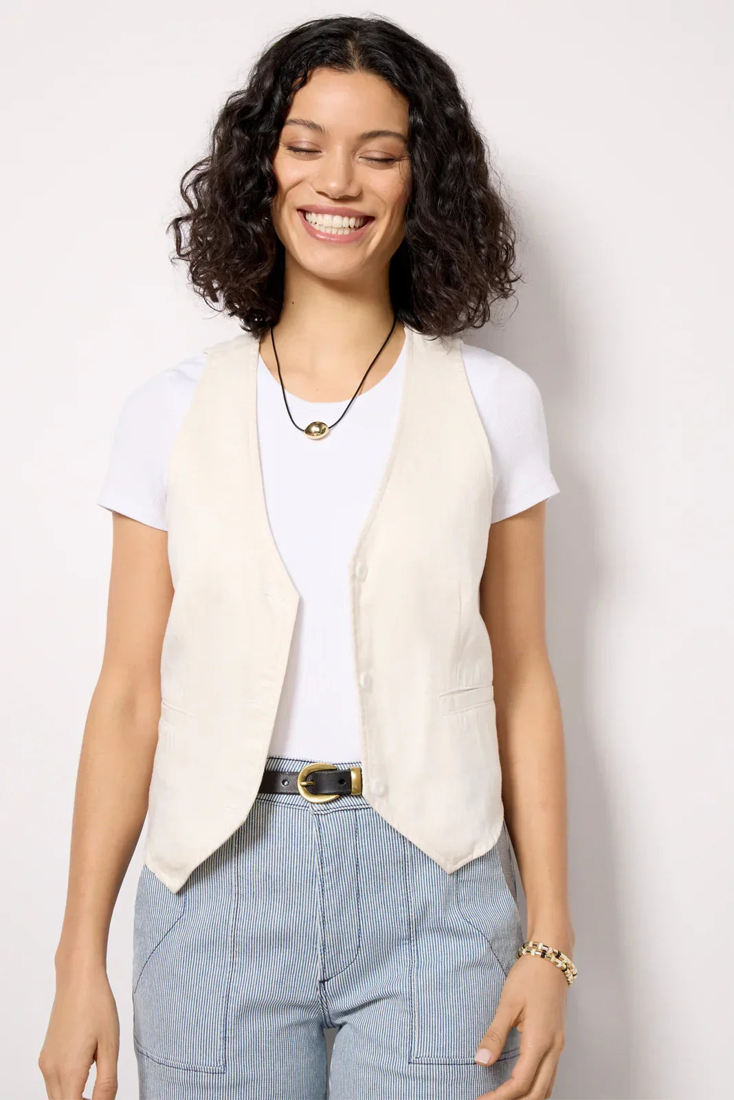 Seamed Vest