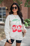 Mama Cherry Cream Graphic Sweatshirt