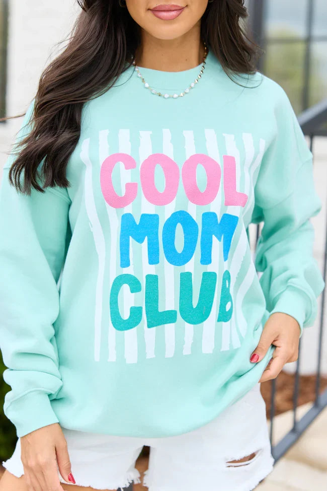 Cool Mom Club Mint Graphic Sweatshirt