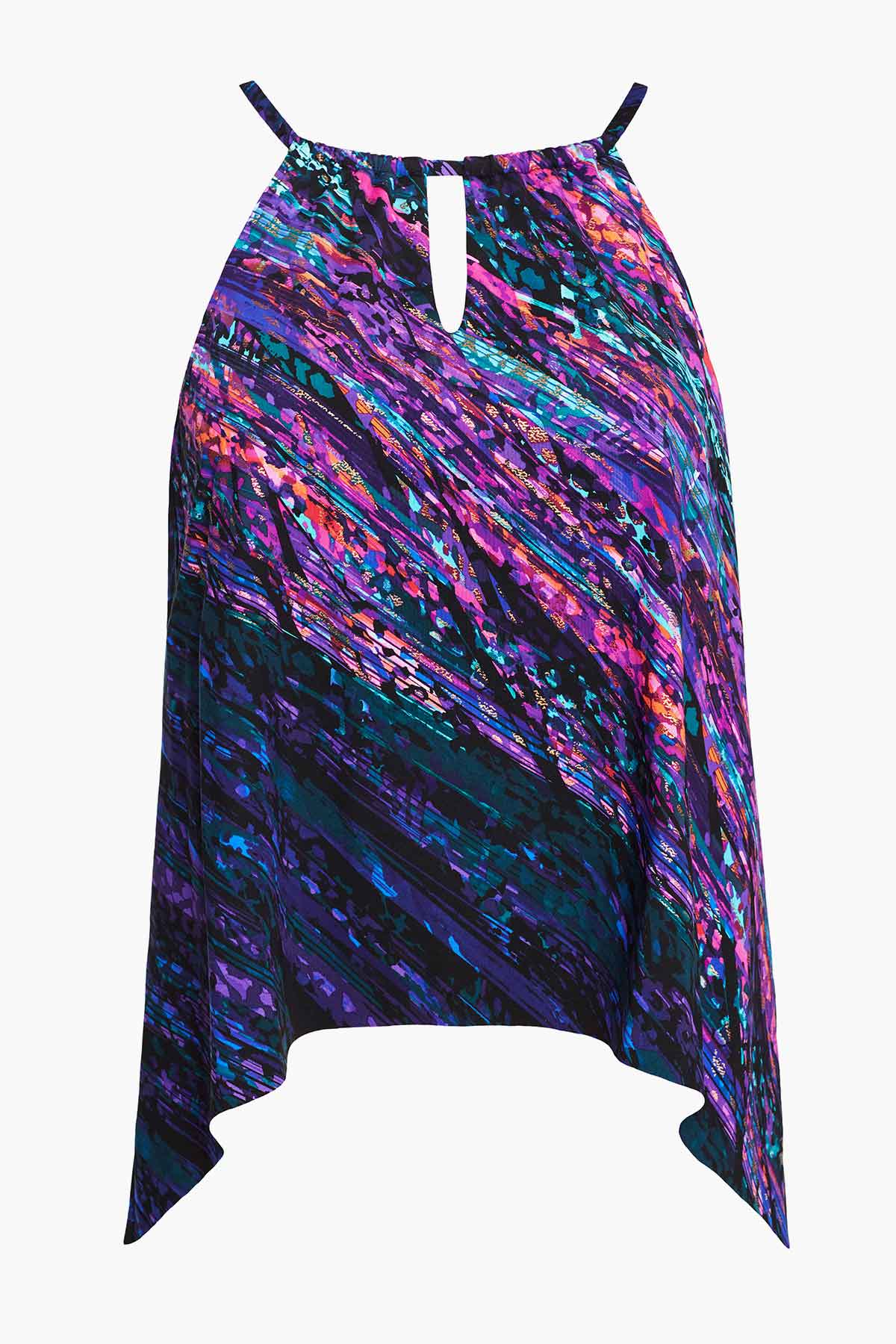 Peephole Tankini Top in Mood Ring