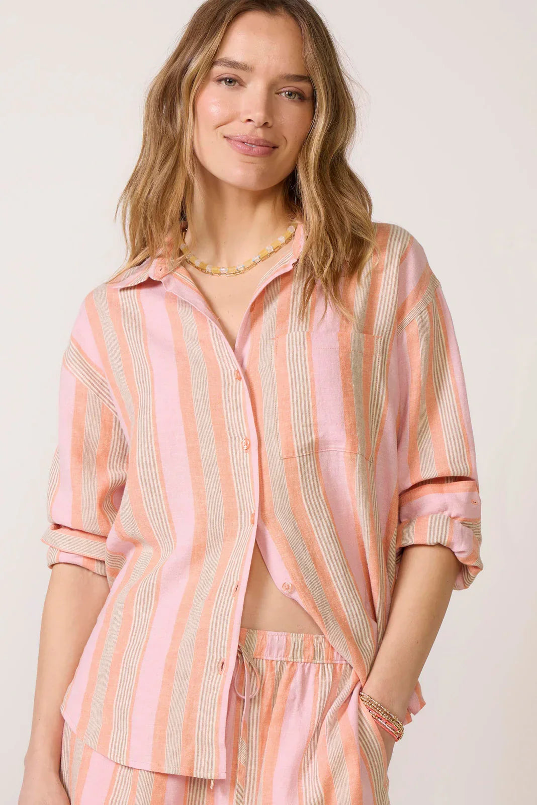 The Perfect Striped Button Up